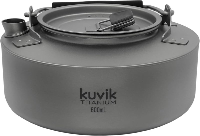 Kuvik Titanium Kettle 600ml (20.3 oz) - Ultralight and Compact Kettle for Backpacking, Camping, and Home - Image 5